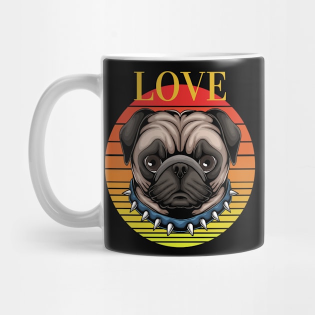 Love Pug by divinoro trendy boutique